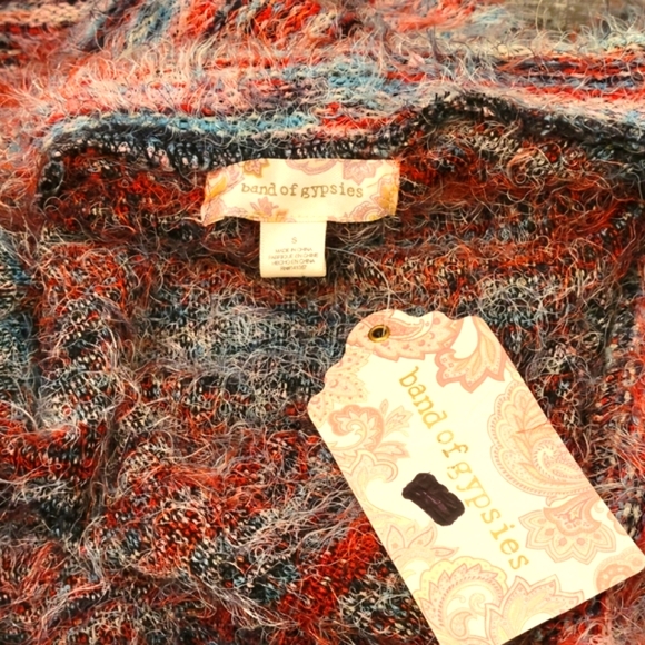 NWT BAND OF GYPSIES Eyelash Wide Sleeve Duster - Picture 9 of 14